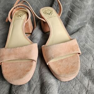 Vince Camuto Women's Pink Suede Sandals